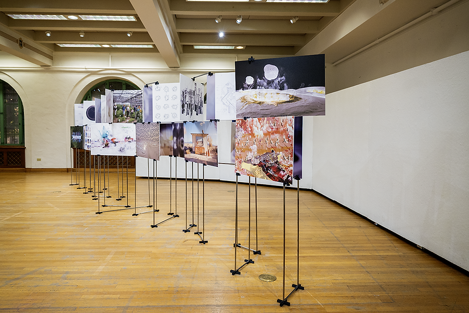 View of exhibition in the gallery. | Photo provided by UT Austin, Photographer Unknown