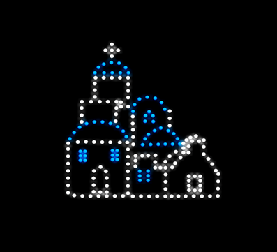 Drone light shows events in venues and other locations across Santorini