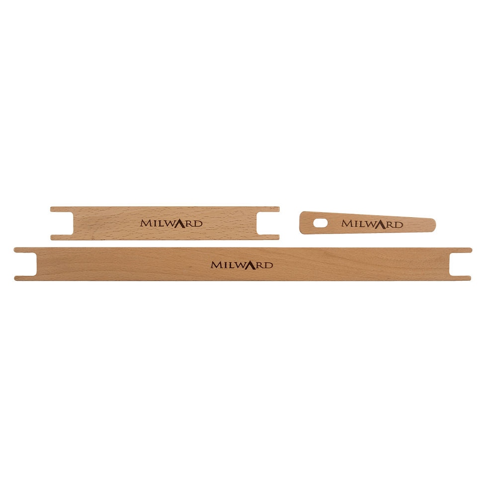Thumbnail: Milward Beech Weaving Tools Set: 3 Piece