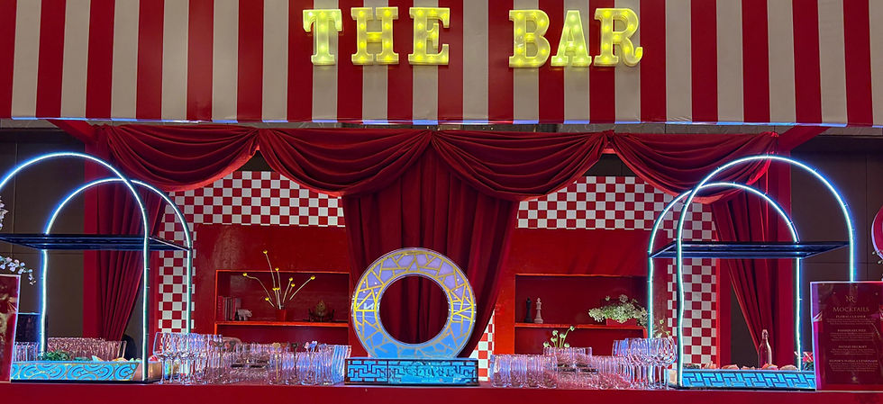 Vintage Cinema X Carnival Themed Sangeet at Shangri-La, Bangalore – Atelier17 Events