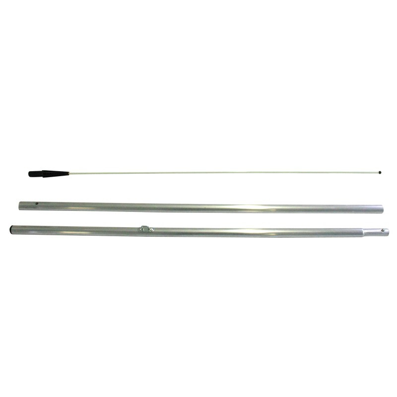 Mât 3 mètres pour voile 2.30 x 0.50, Ø 28 mm Aluminium et fibre