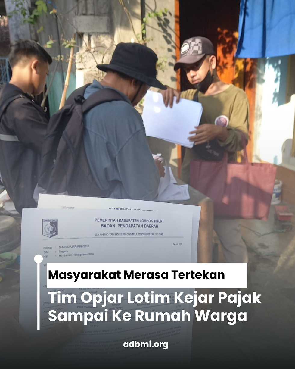 Poto : Salah satu warga masyarakat yang di kunjungi ke rumahnya oleh tim Opjar