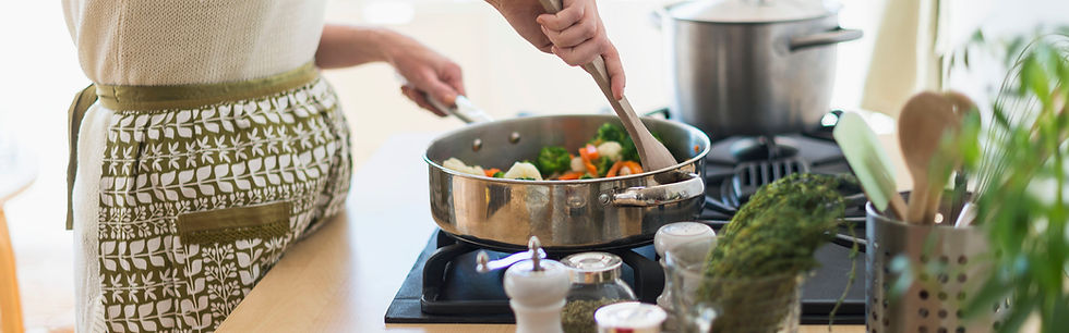 Mujer, cocina, en, cocina