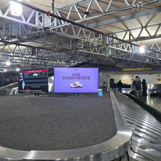 baggage claim dooh airport austin texas sxsw yahoo scout