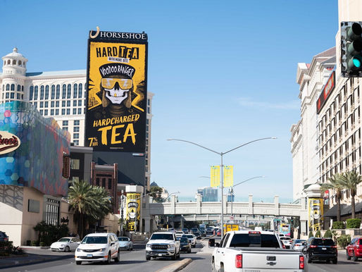 voodoo ranger hardcharged tea large billboard spectacular las vegas nevada