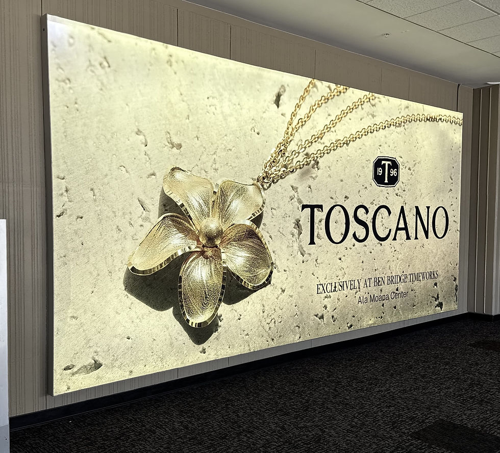 ben bridge toscano gold airport banner ooh honolulu