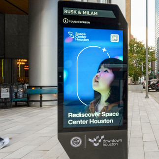 digital kiosk downtown houston