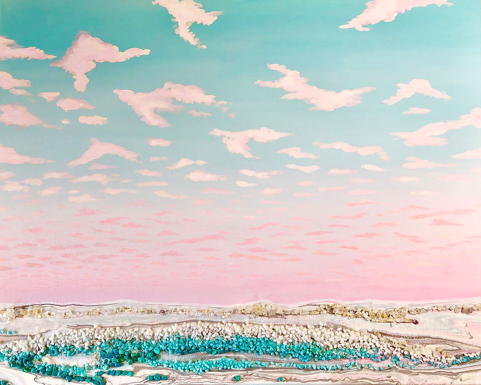 30 % OFF! Pink sunrise. 61x76cm. 650 $