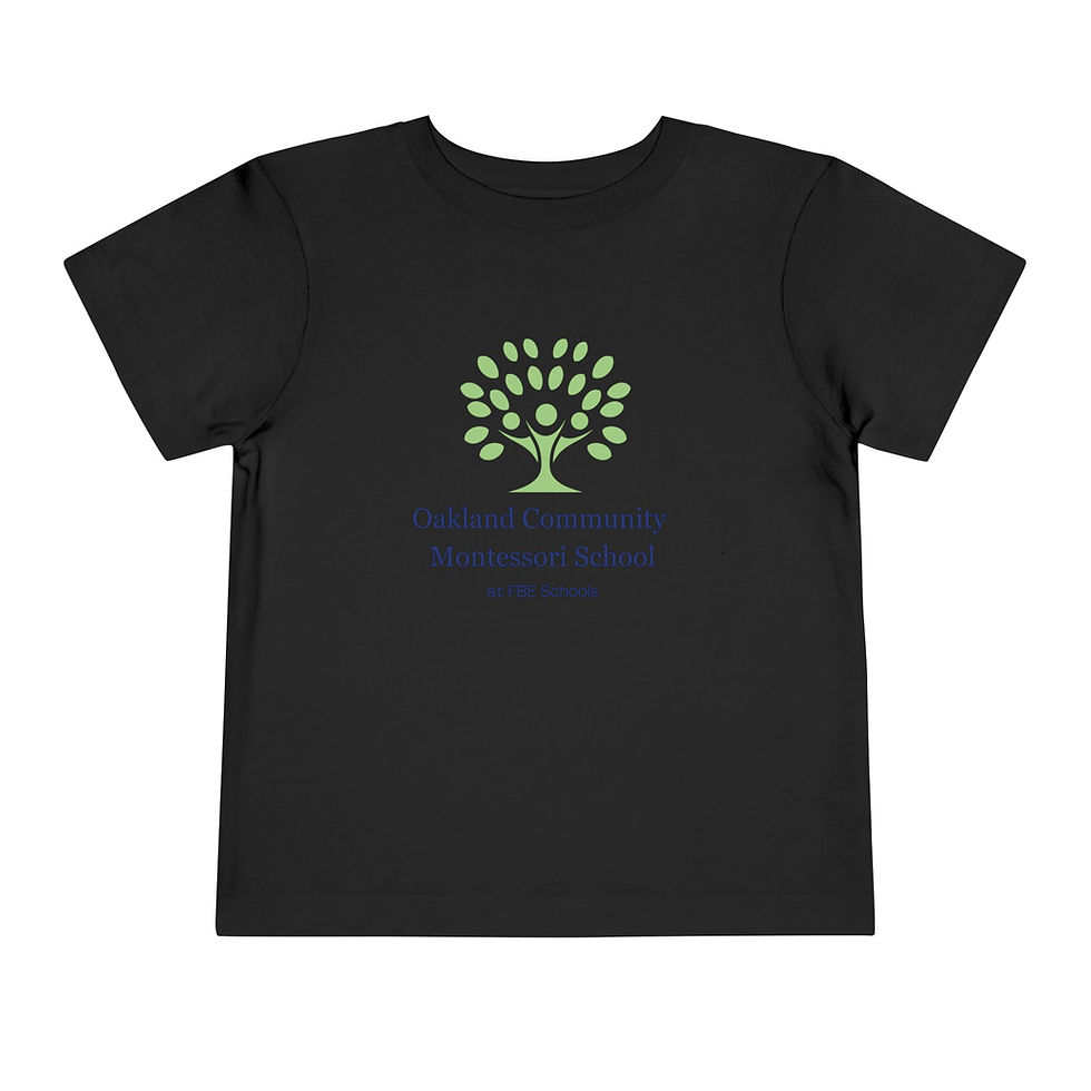 Thumbnail: OCMS Montessori Toddler Tee, Kids Shirt, Eco-Friendly T-Shirt