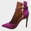 الصورة المصغرة: High ankle Boots/Sandals - Suede Leather - Purple - 100% Made in Italy