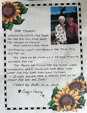 Cindy's Letter
