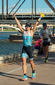 Coach Emily with Branden Scheel Racing