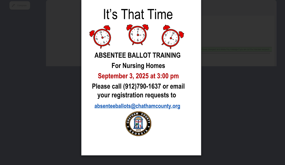 Absentee Ballot Training for Nursing Homes