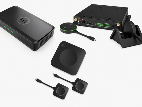 Examples of Crestron AirMedia, Barco Clickshare & Mersive Pod