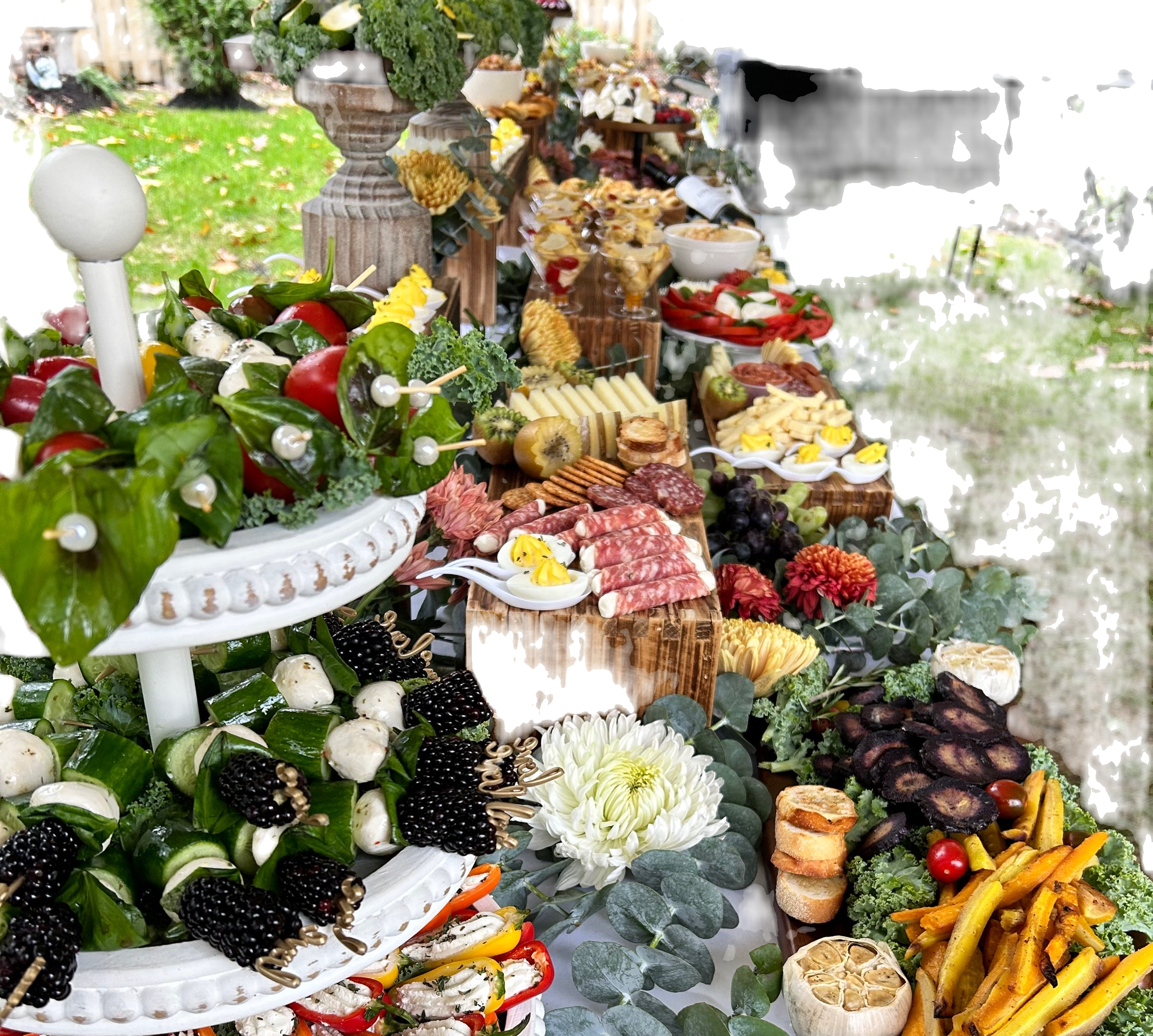 Arranged Food and Objects