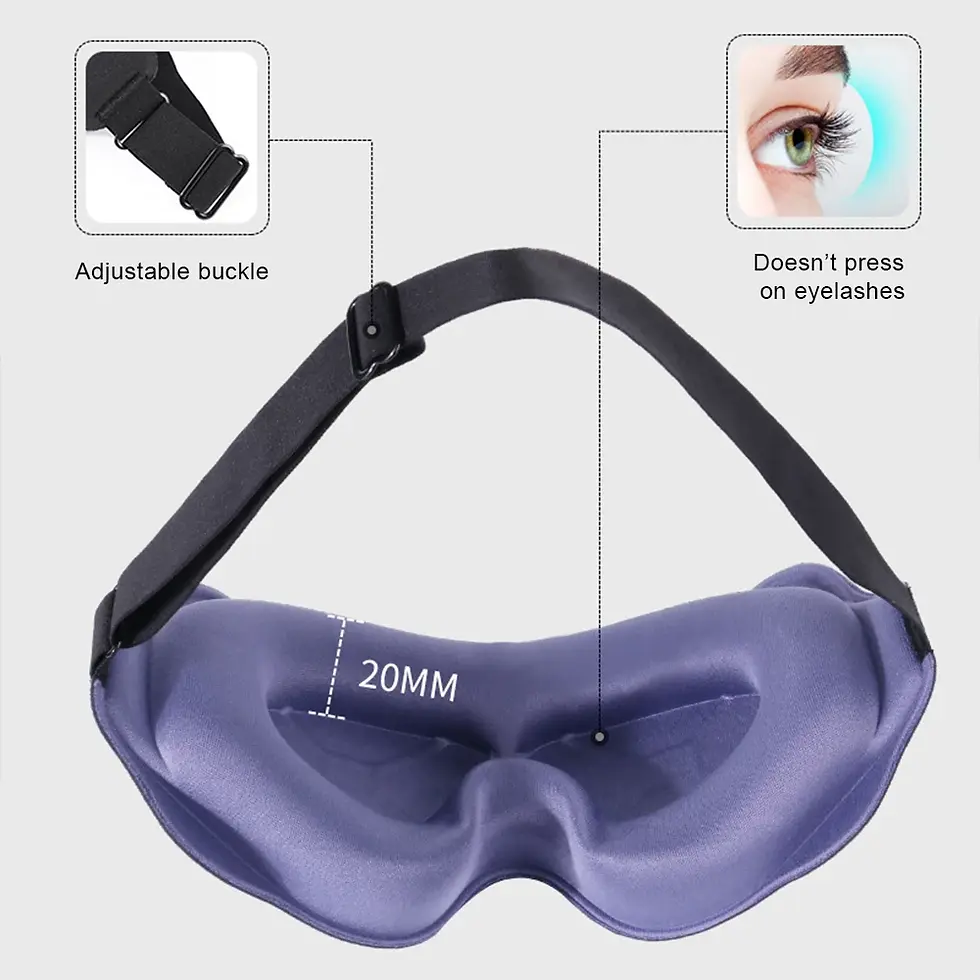 Thumbnail: Deep Sleep 3D Contour Eye Mask – 100% Total Blackout Ergonomic Eyemask