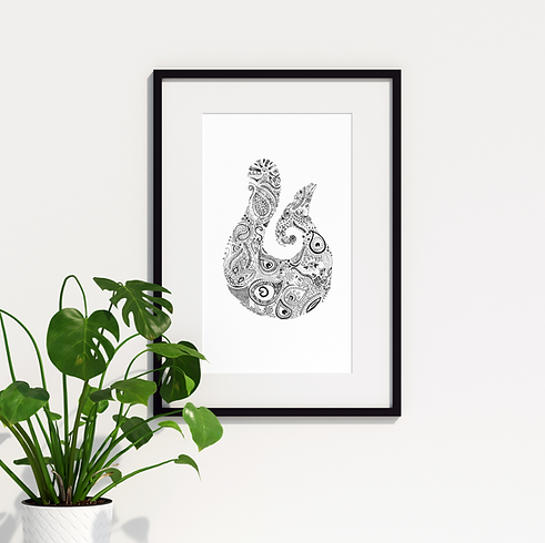 Fish Hook framed
