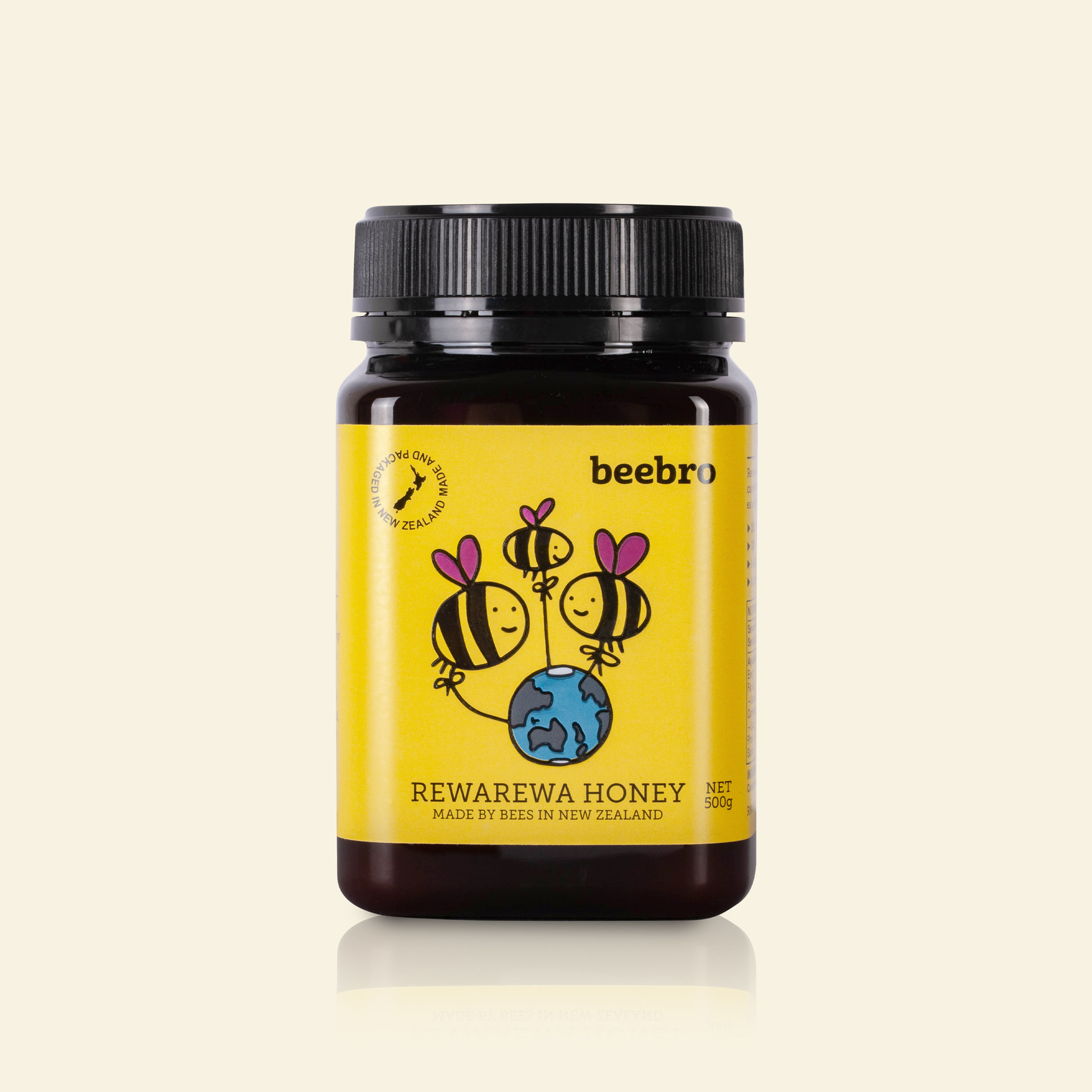 Beebro Fundraising Rewarewa Honey 500g