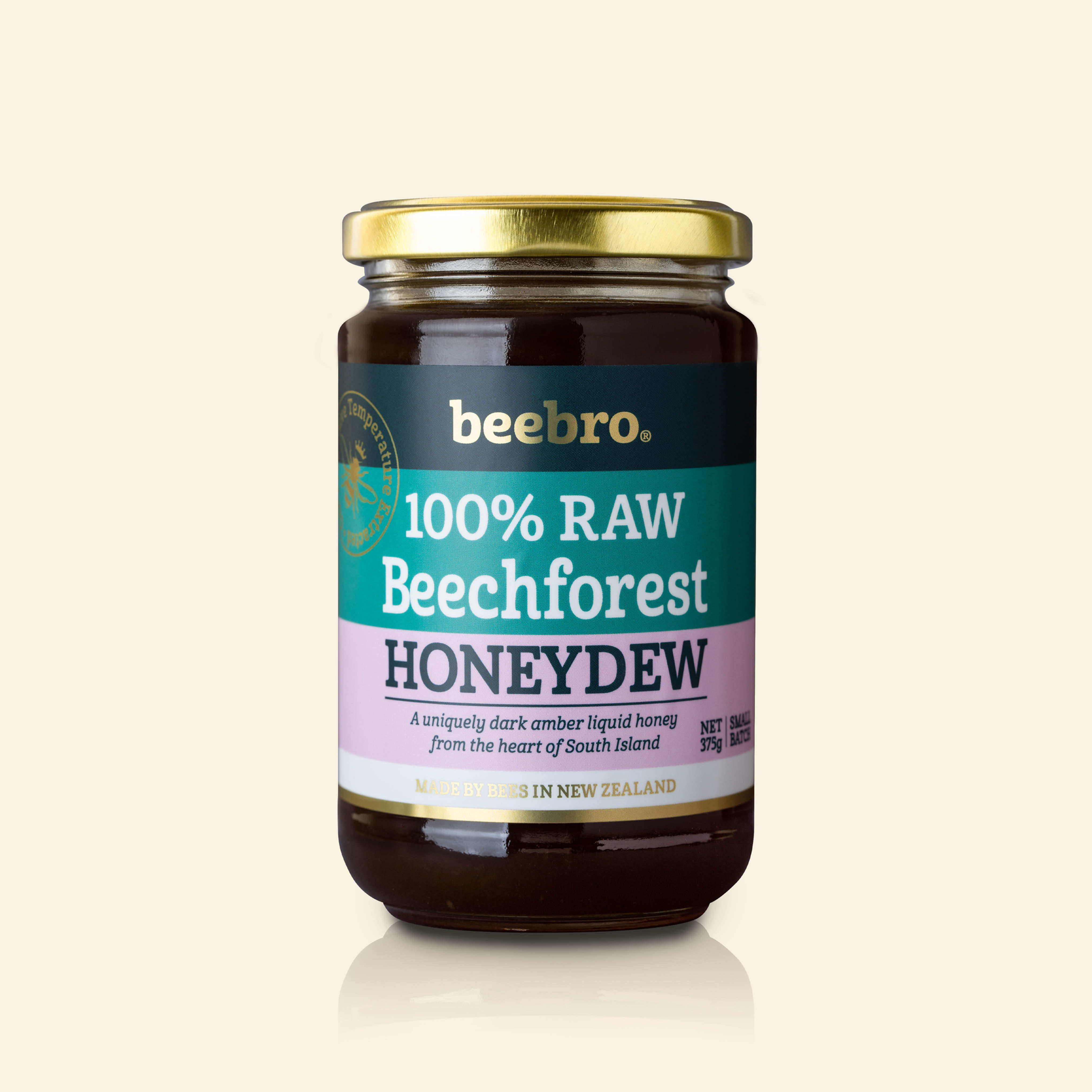 Beebro Raw Honeydew Premium glass 375g