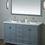 Thumbnail: Newport Grey 60" Double Sink Vanity with Mirror