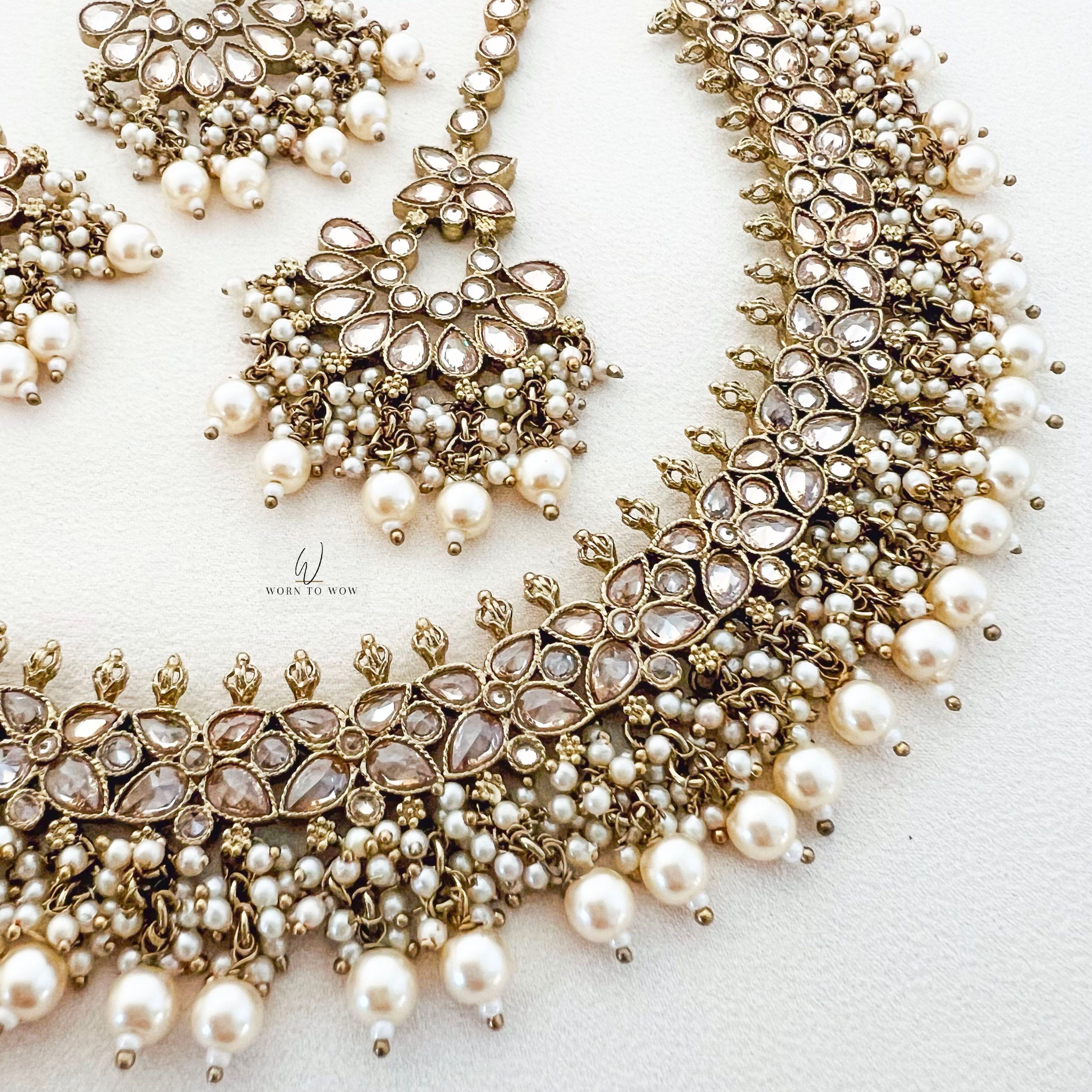 Antique Gold Polki - Necklace only