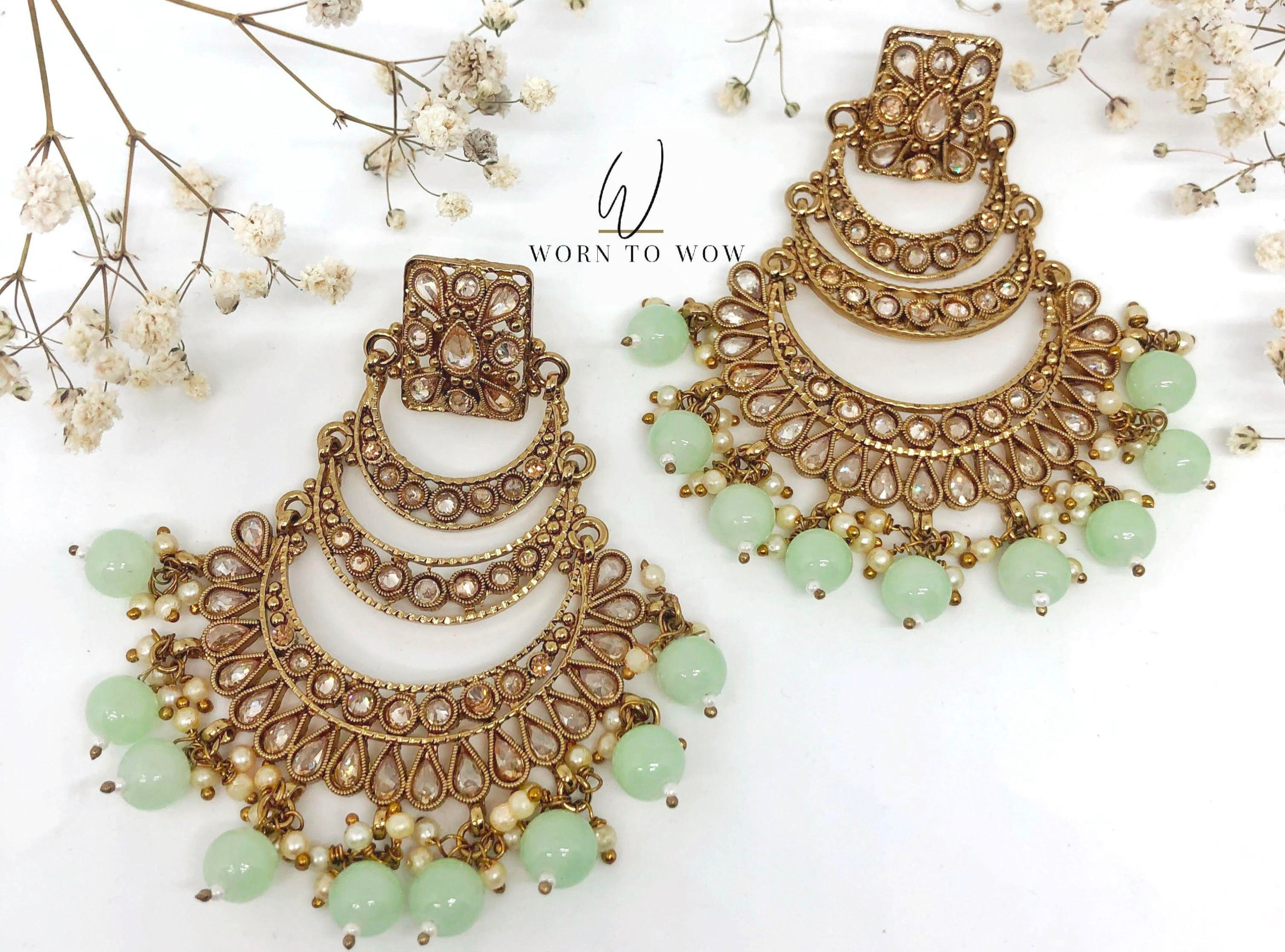 Maya Earrings - Pastel Green