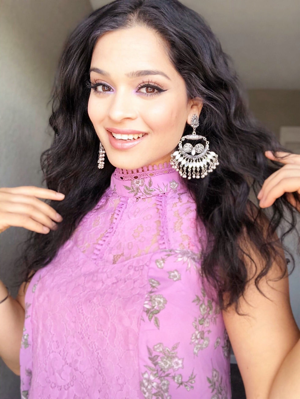 Thumbnail: Silver Mirror Oxidized Earrings