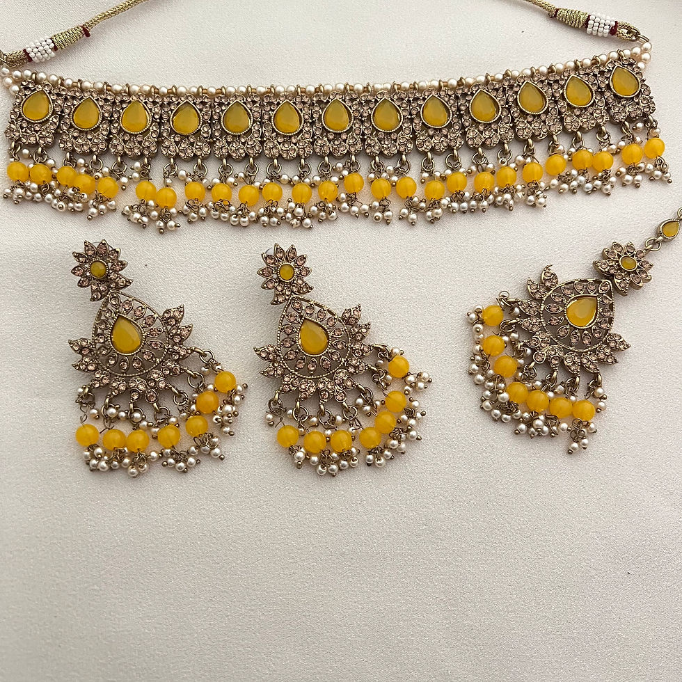 Thumbnail: Rashu Choker Set - Yellow