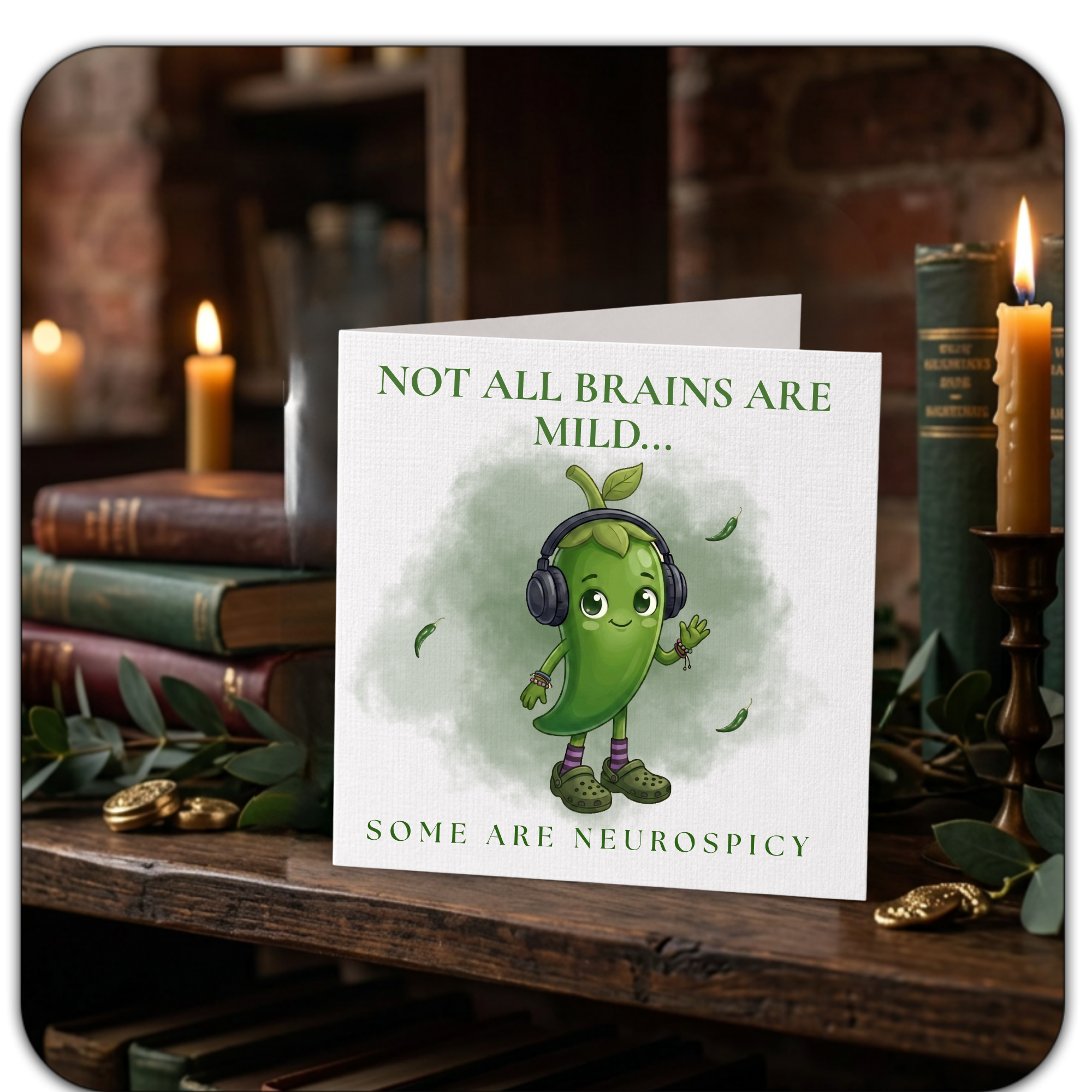 Not All Brains Are Mild – Neurospicy Card