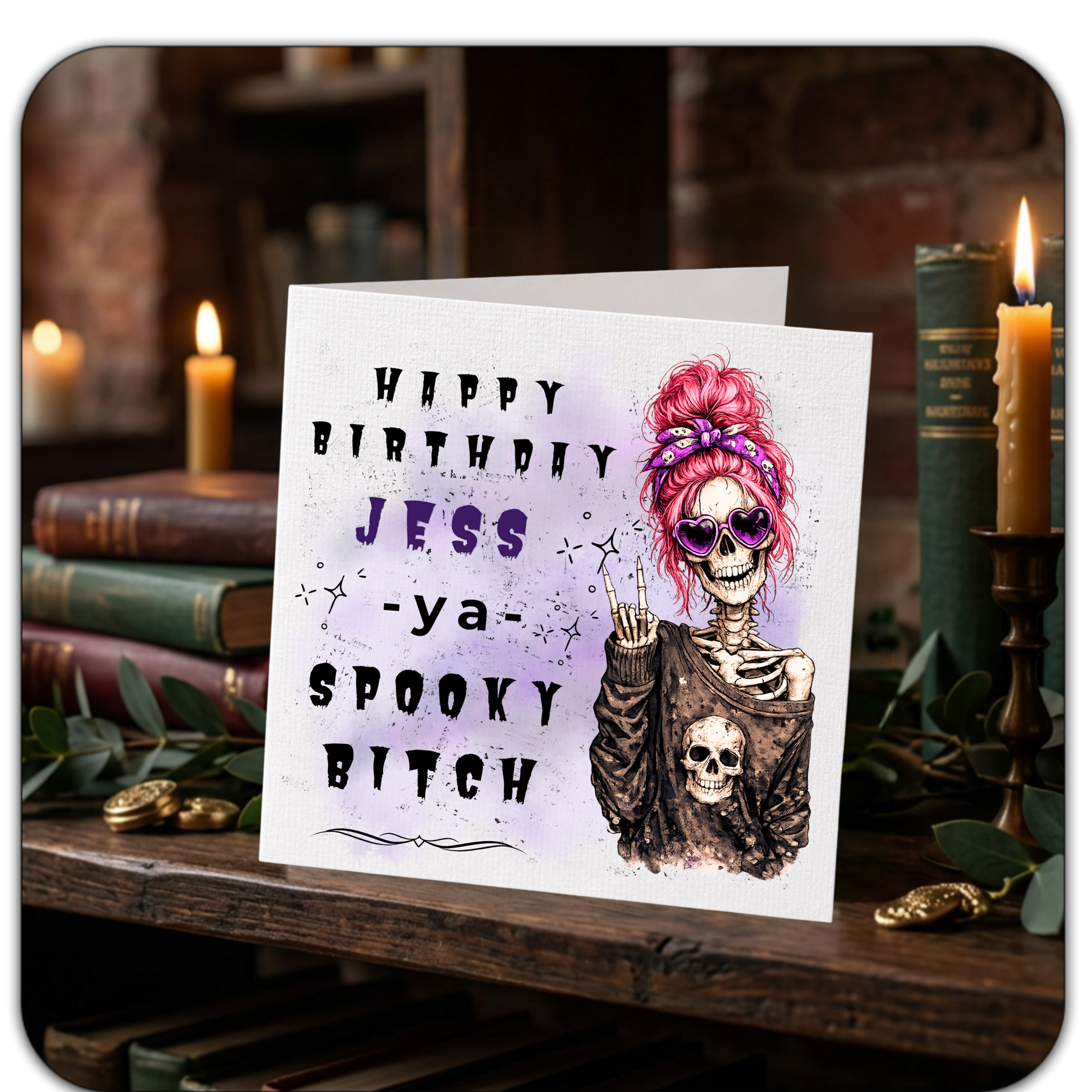 Personalised Spooky Birthday Card