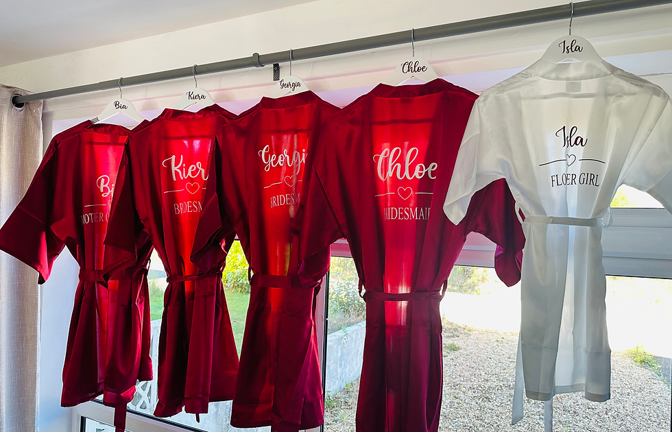 Adult Wedding Party Satin Robes