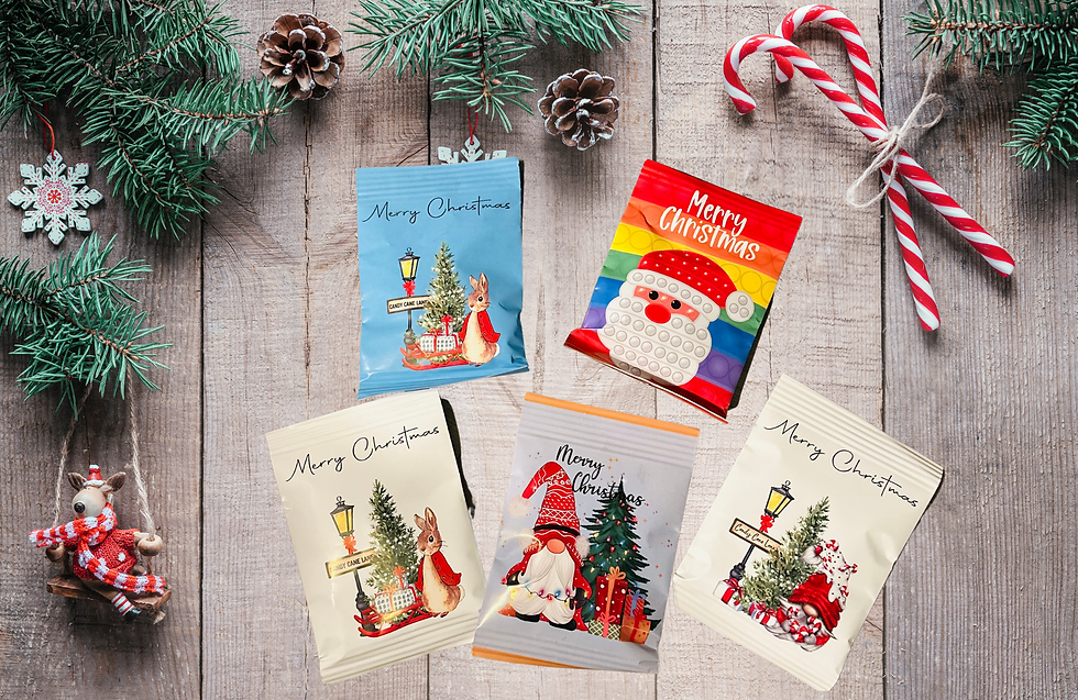 Personalised Christmas Snack Bags