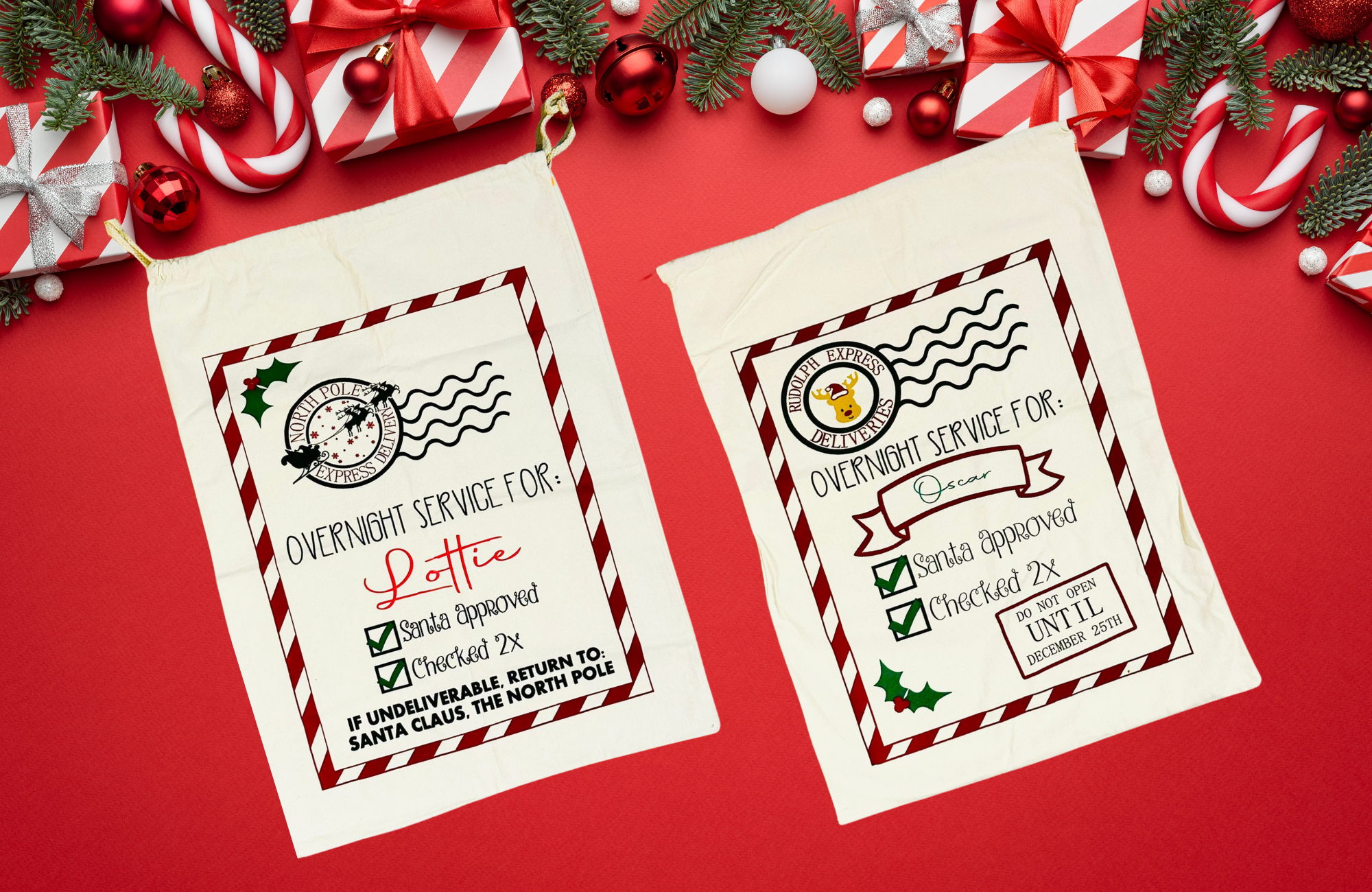 Personalised Santa Sacks