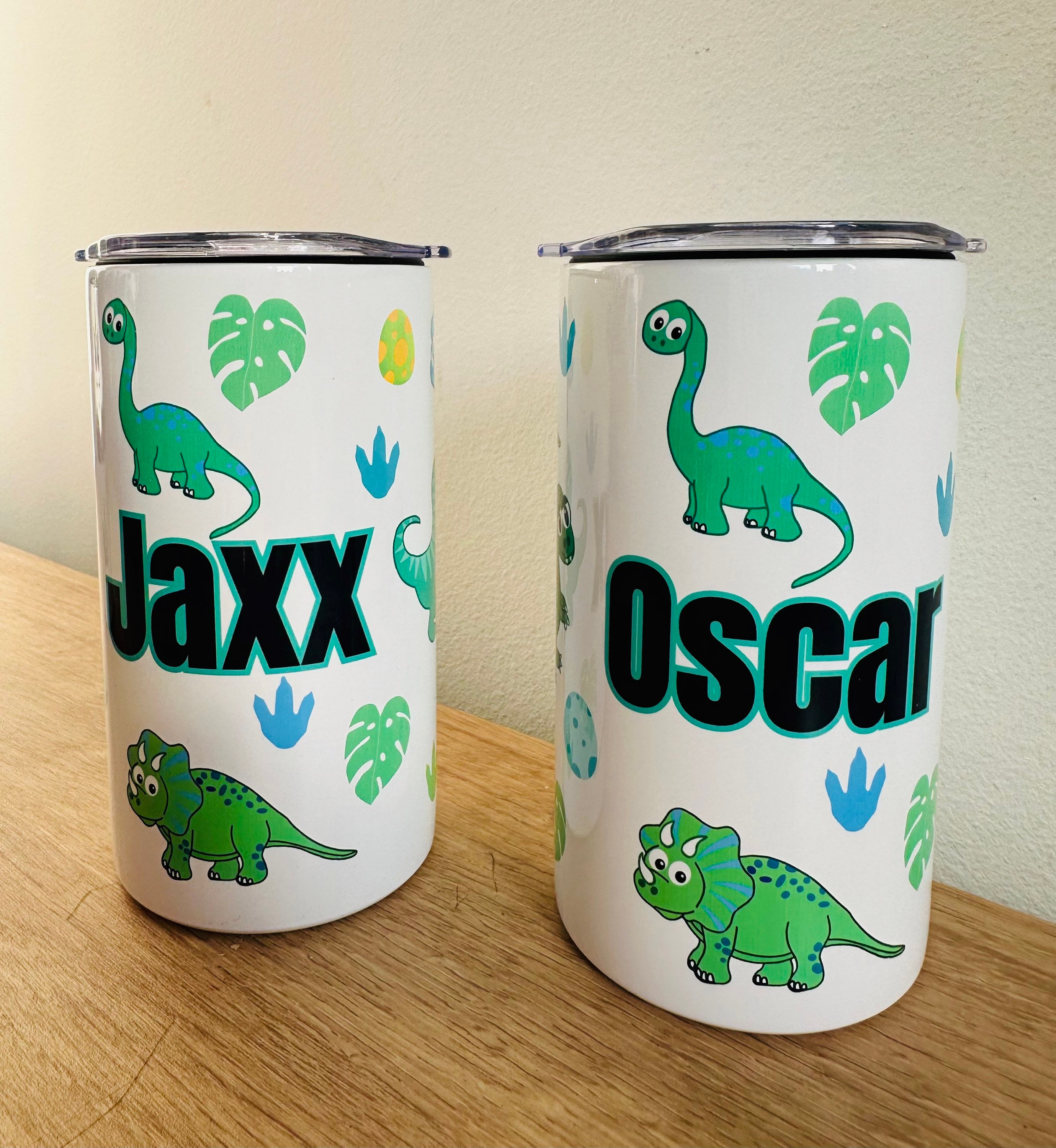 Mama Bear Design- Dinosaurs- Stainless Steel Tumbler 16oz