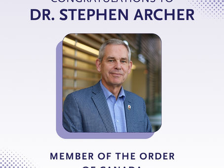 Congratulations to Dr. Stephen Archer, Member of the Order of Canada