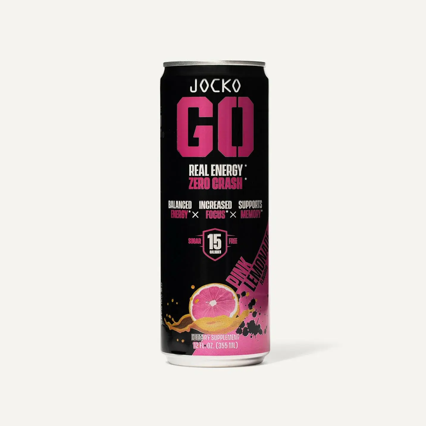 Pink Lemonade Jocko GO Energy Drink - 12 Pack