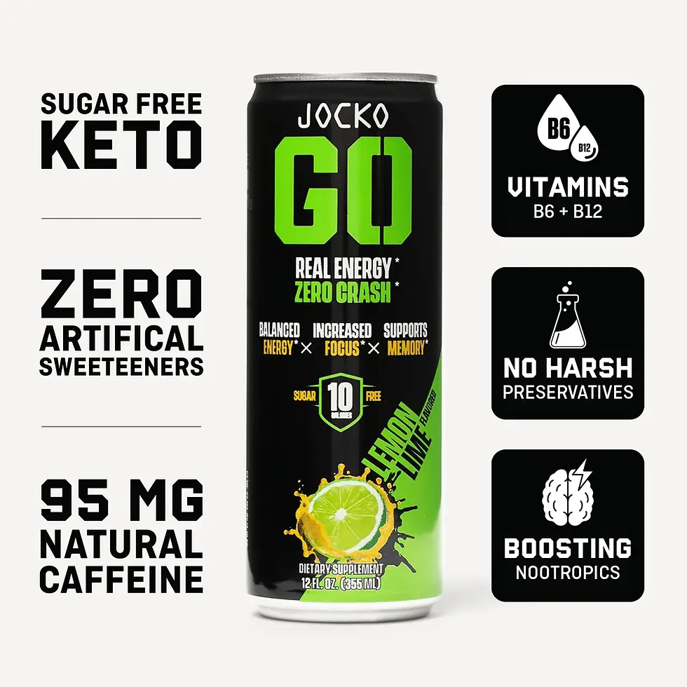 Thumbnail: Lemon Lime Jocko GO Energy Drink - 12 Pack