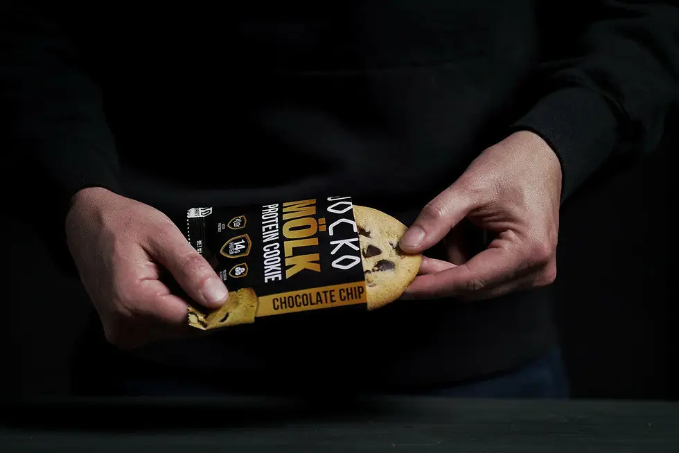 Thumbnail: Jocko Molk Chocolate Chip Protein Cookies - 12 pack