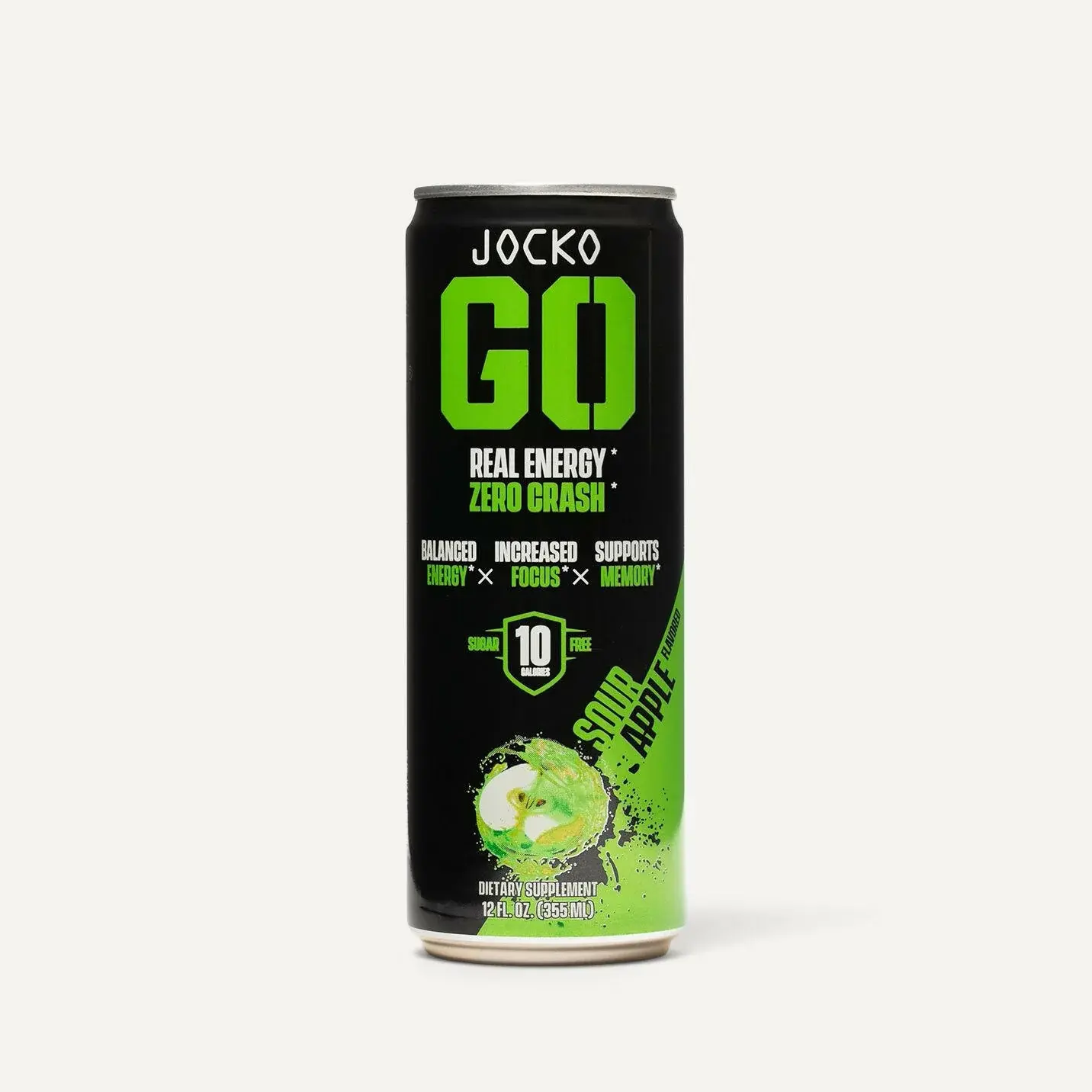 Sour Apple Jocko GO Energy Drink - 12 Pack