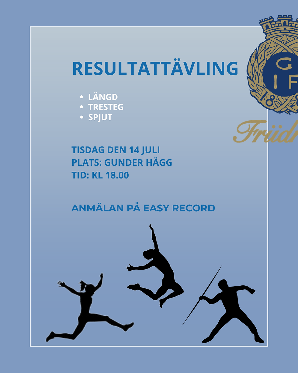 Resultattävling den 14 juli