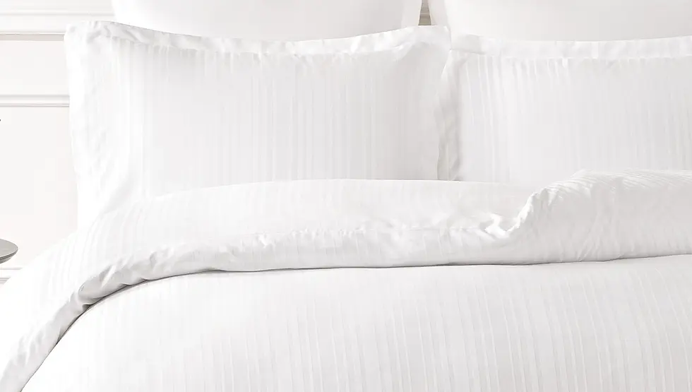 Küçük resim: Yataş Puffy Bambu Saten Nevresim Tk. Melvin - Beyaz