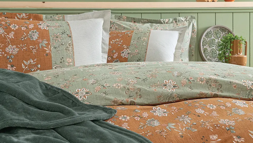 Küçük resim: Yataş Puffy Battaniyeli Nevresim Tk. Enrica - Turuncu