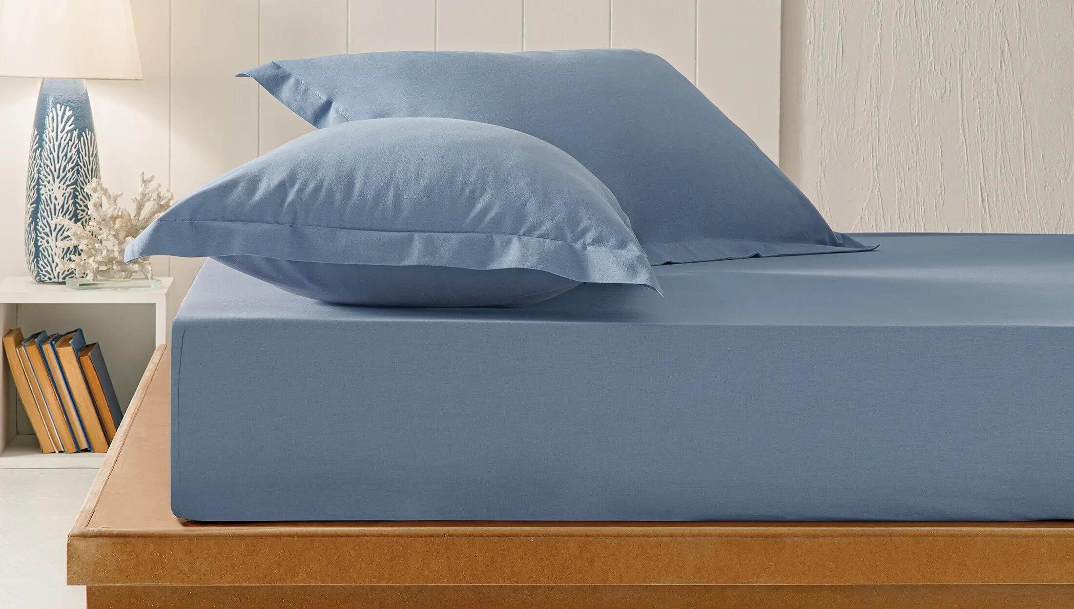 Yataş Puffy Naturalis Yastık Kılıfı - İndigo