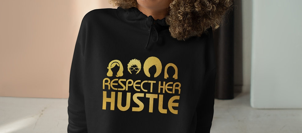 Squad Logo Crop Hoodie
