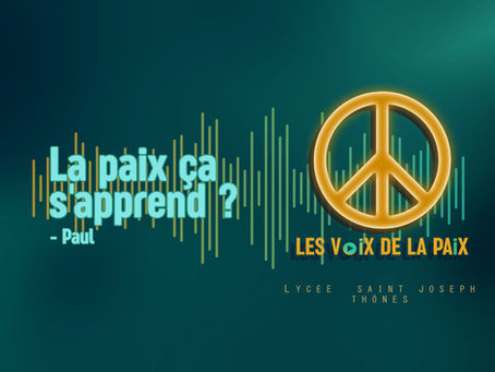 La paix, ça s’apprend ? - Paul