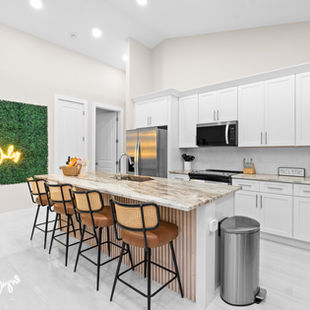 Elegant open living room with modern coastal design captured by Frame & Form Studio