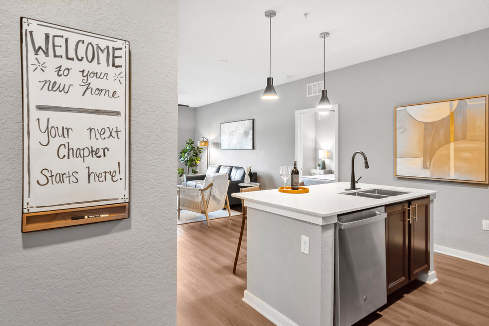 Foyer and Kitchen space
