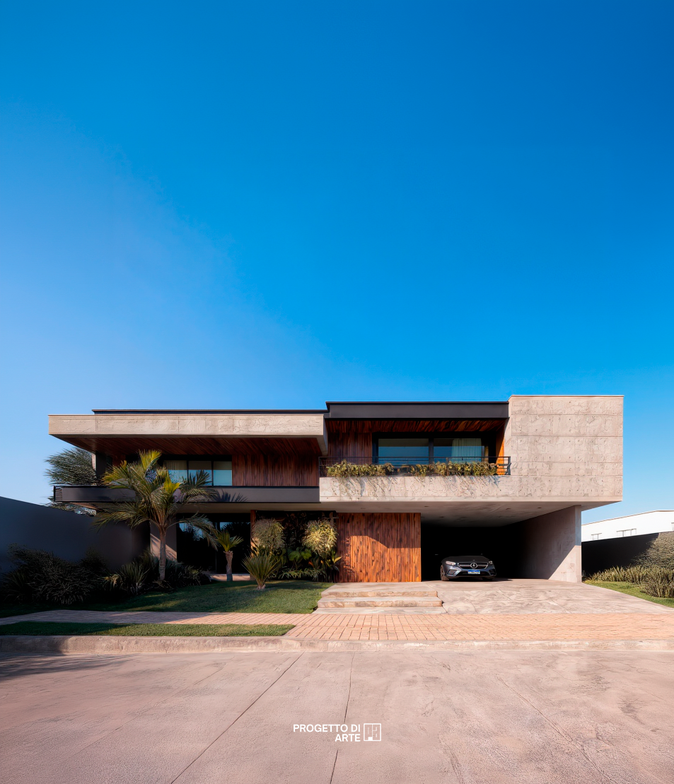 Residência HF: Como é uma Casa de Alto Padrão com Arquitetura Contemporânea