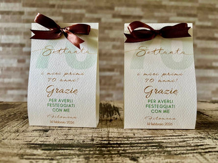 Segnaposto Artigianali personalizzati con Grafica Elegante