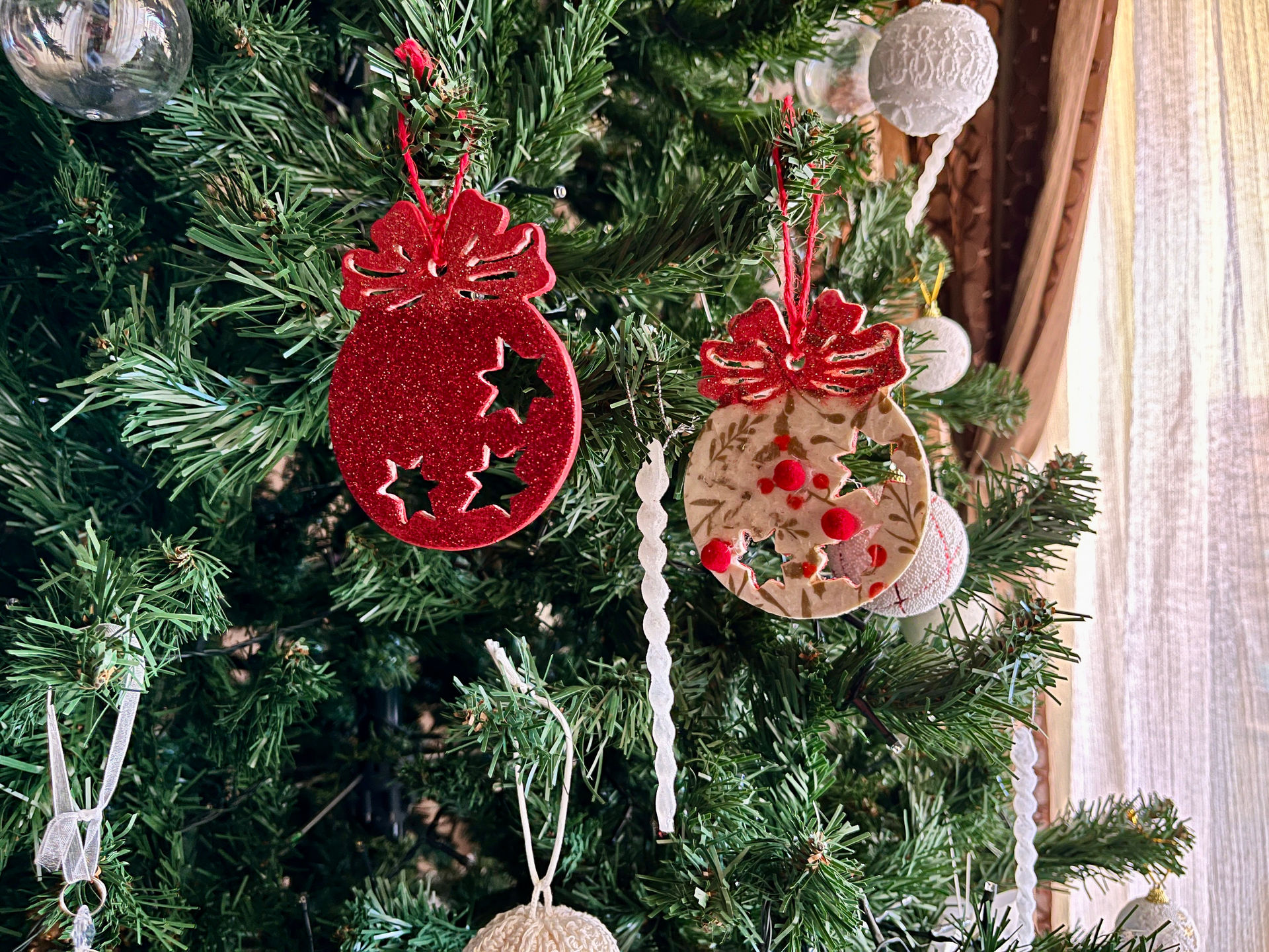 Palline con stelle Natalizie Artigianali